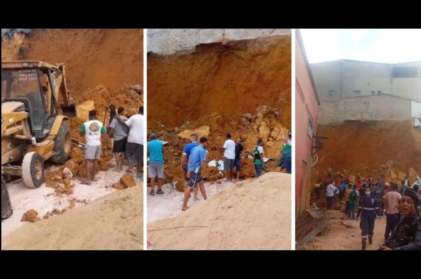 Desabamento em obra embargada deixa mortos em Cariacica