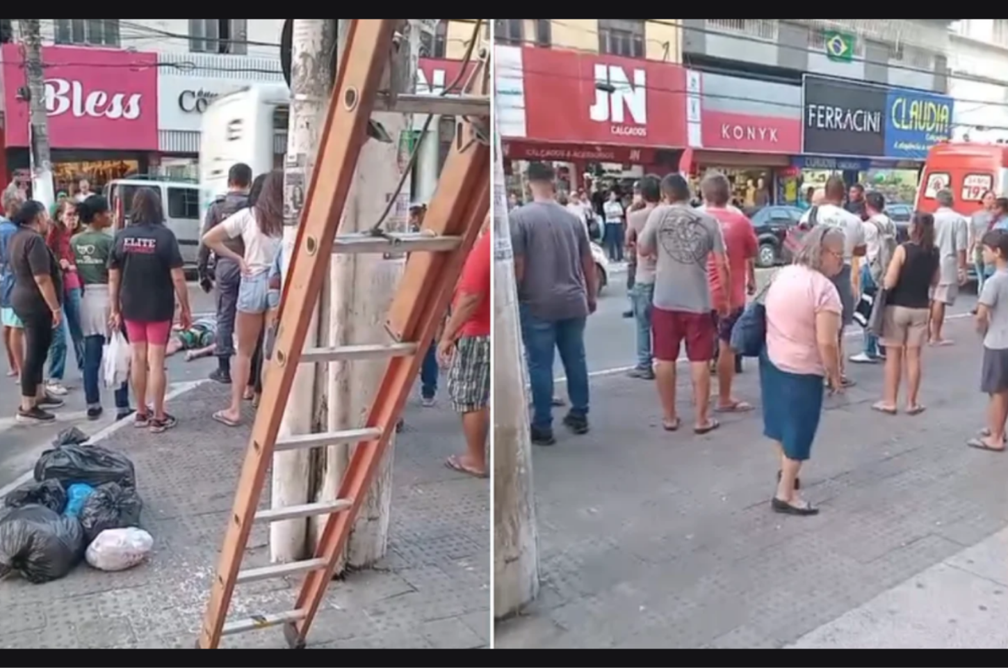 Grávida é agredida com soco na barriga por homem no meio da rua em Cariacica