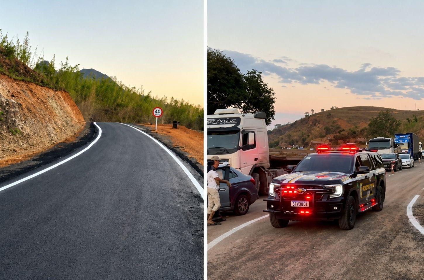 Desvio na BR-259 é liberado e restabelece ligação entre trechos da rodovia em João Neiva