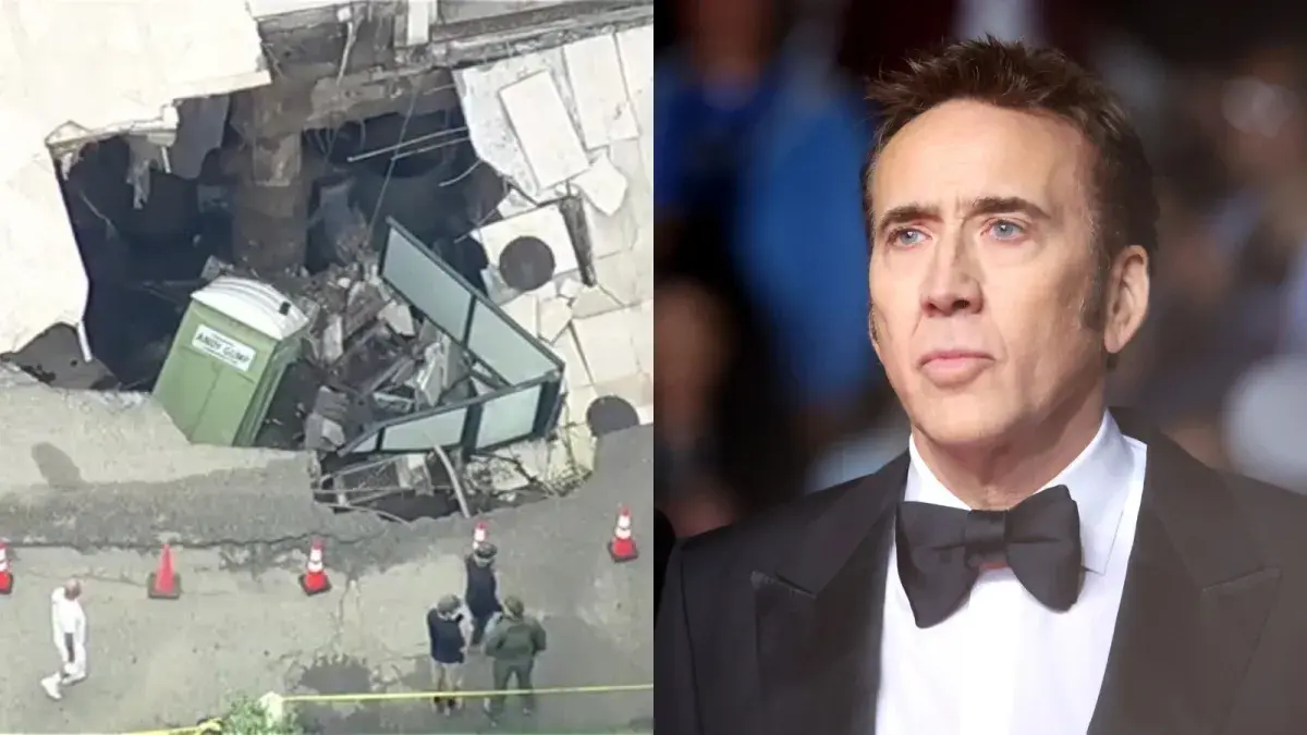 Cratera rompe acesso à mansão de Nicolas Cage e atinge área costeira de Malibu