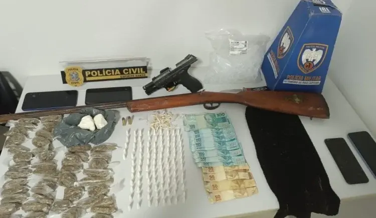 Operação em Vila Valério termina com dois mortos e apreensão de armas, drogas e dinheiro