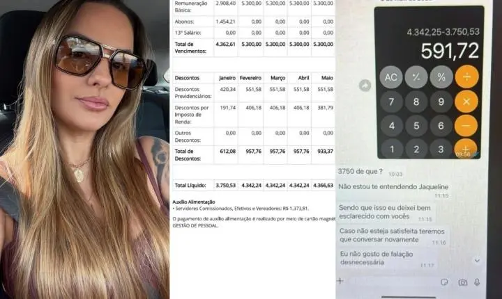 Prints atribuídos a vereadora e ex-assessora circulam em Colatina e suscitam questionamentos sobre valores