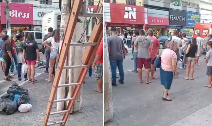 Grávida é agredida com soco na barriga por homem no meio da rua em Cariacica